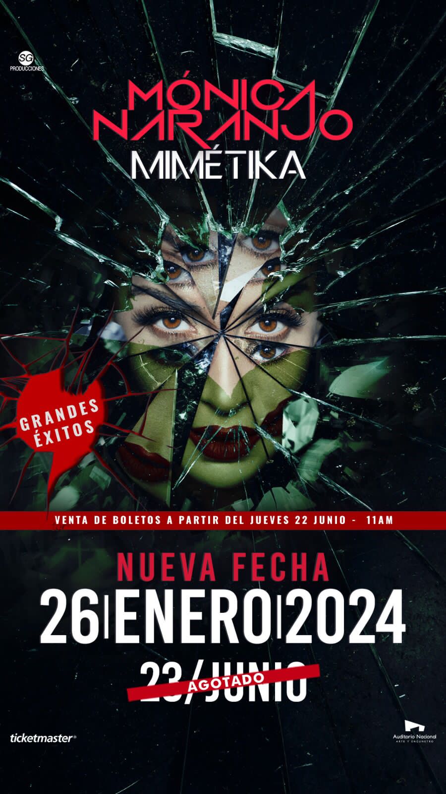 Música: MÓNICA NARANJO ANUNCIA NUEVA FECHA EN EL AUDITORIO&nbsp;NACIONAL