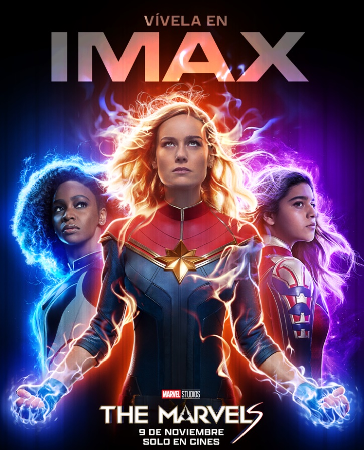 Noticias: MARVEL STUDIOS PRESENTA UN NUEVO CLIP DE THE MARVELS Y UN PÓSTER EXCLUSIVO PARA IMAX