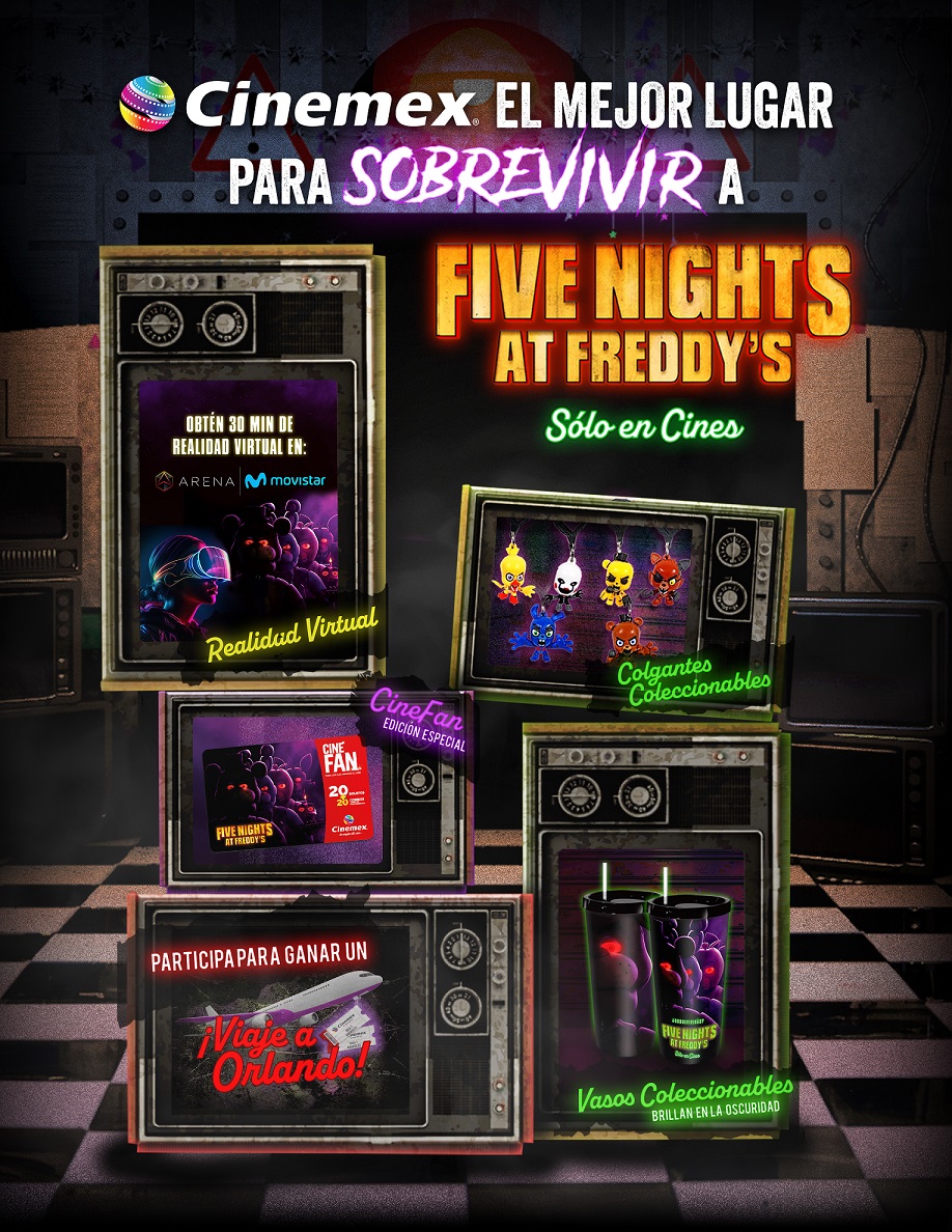 Cine: ¡NO TE PIERDAS LAS PROMOCIONES ESPECIALES DE FIVE NIGHTS AT FREDDY’S EN&nbsp;CINEMEX!