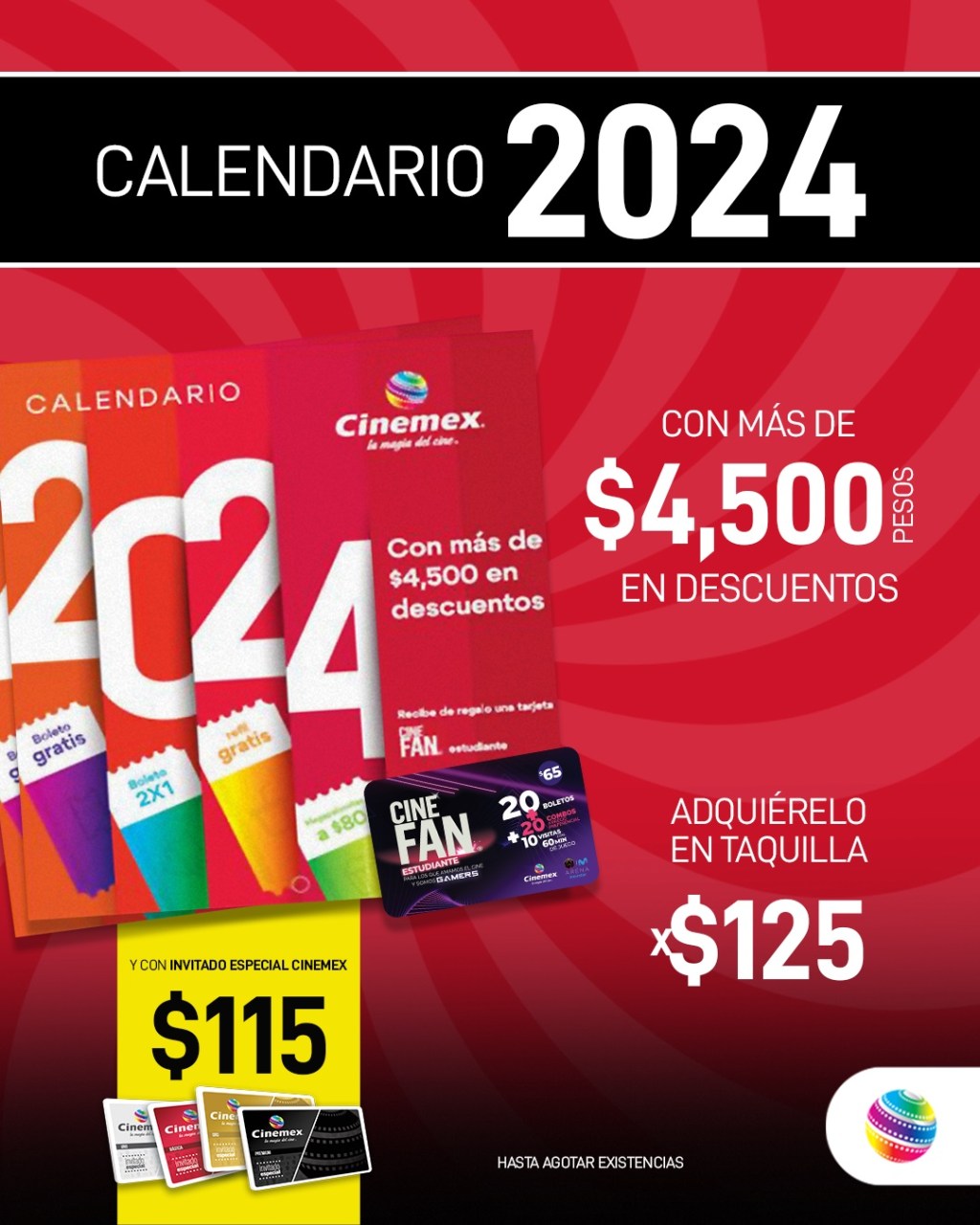 Noticias: CORRE POR TU CALENDARIO CINEMEX&nbsp;2024