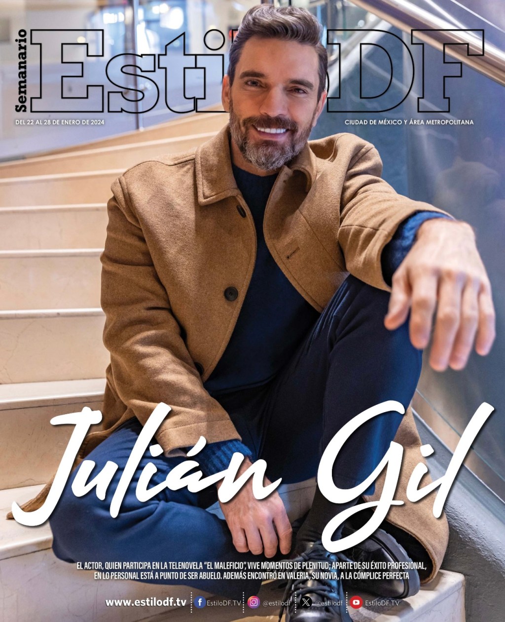 Noticias: JULIÁN GIL ENGALANA PORTADA ESTILO&nbsp;DF