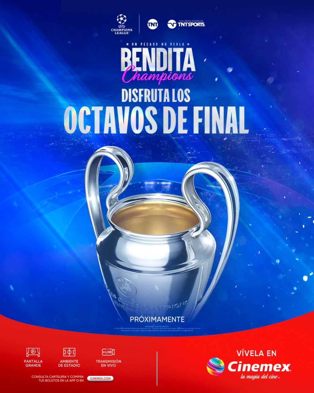 Deportes: LA CHAMPIONS LEAGUE LLEGA A LA PANTALLA GRANDE EN&nbsp;CINEMEX
