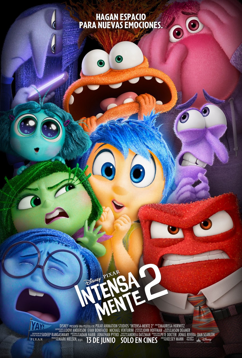 Noticias: «INTENSA-MENTE 2» DE DISNEY Y PIXAR, ESTRENA EL 13 DE JUNIO SOLO EN CINES: YA SE ENCUENTRAN DISPONIBLES UN NUEVO TRÁILER Y PÓSTER 