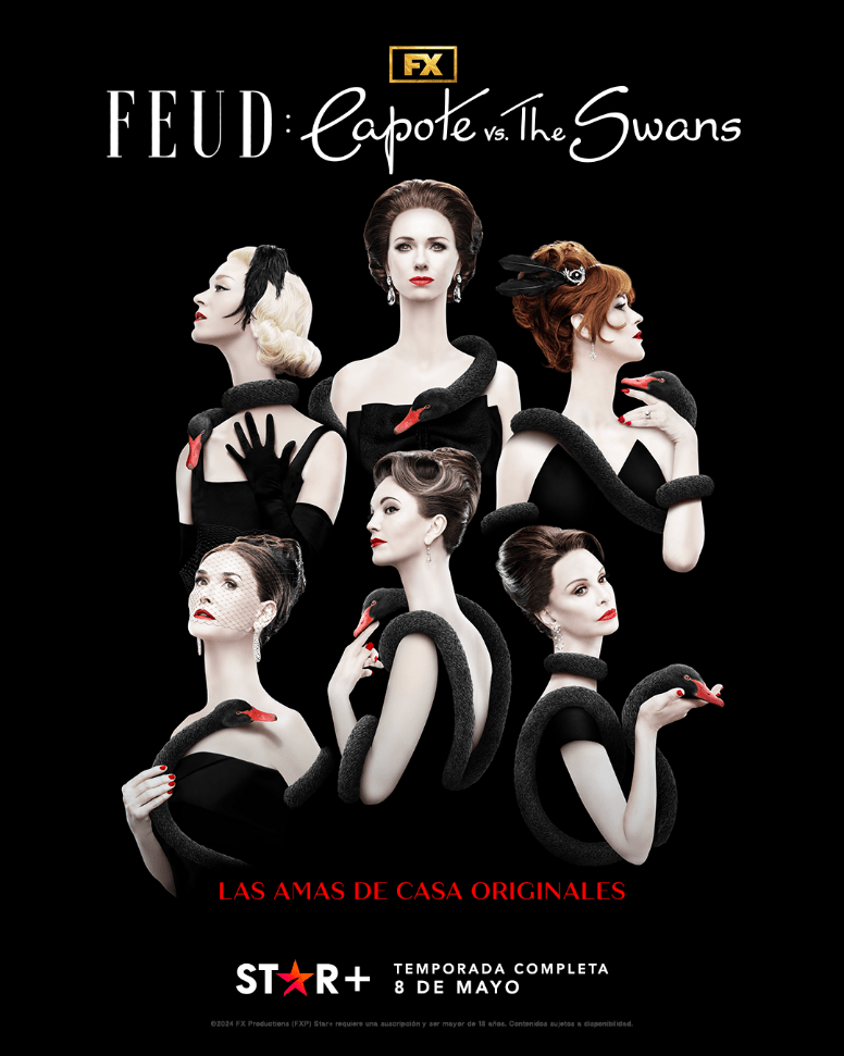 Series: “FEUD: CAPOTE VS. THE SWANS” ESTRENA EL 8 DE MAYO EN&nbsp;STAR+