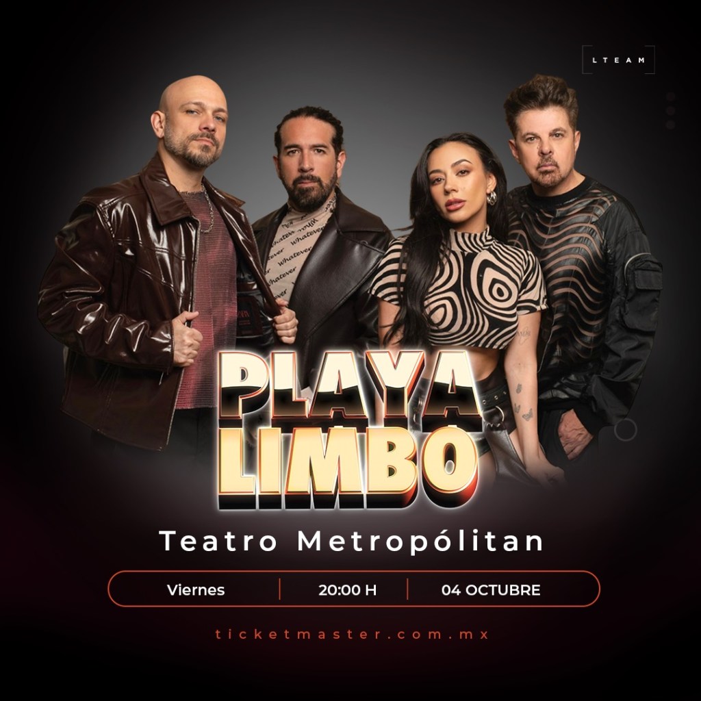 Música: PLAYA LIMBO EN EL TEATRO METROPÓLITAN EL PRÓXIMO 4 DE&nbsp;OCTUBRE