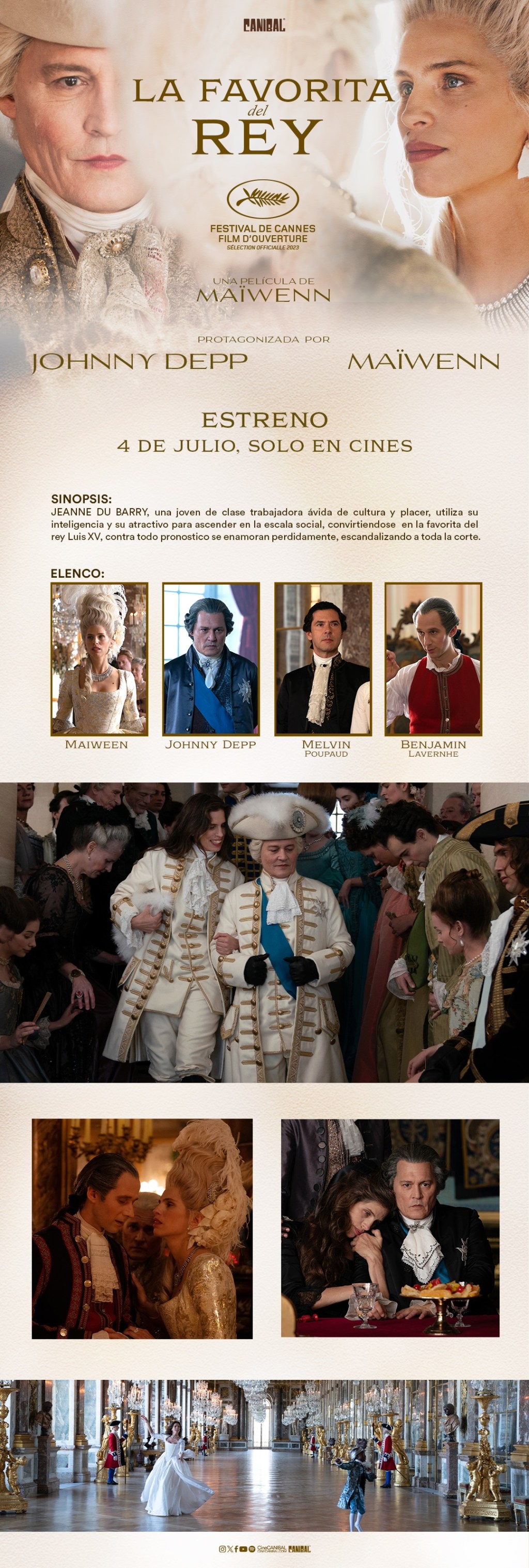 Cine: CINÉPOLIS PROYECTARÁ LA NUEVA PELÍCULA DE JOHNNY DEPP EN SALA DE ARTE : LA FAVORITA DEL&nbsp;REY