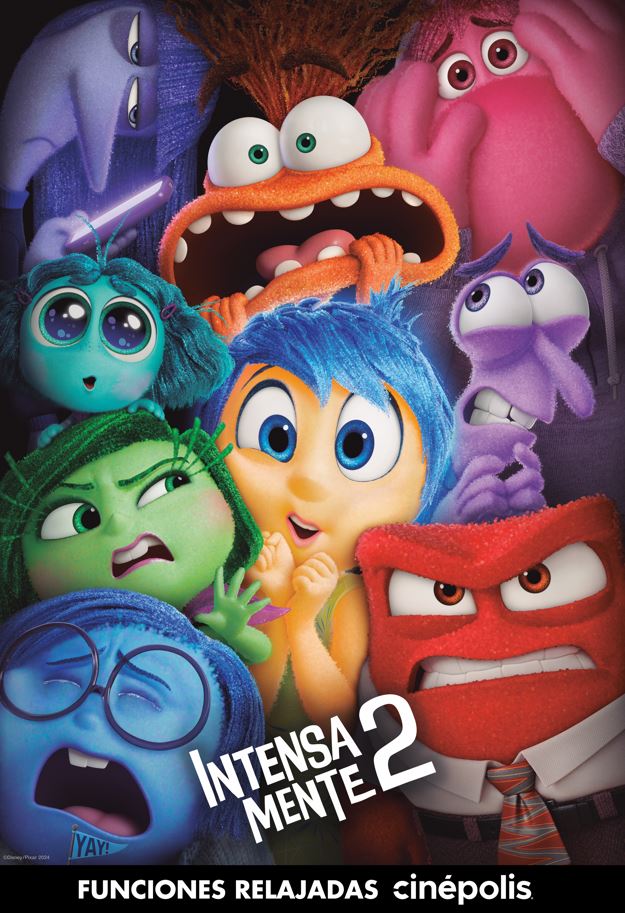 Cine: FUNCIONES RELAJADAS DE INTENSA-MENTE 2 EN CINÉPOLIS