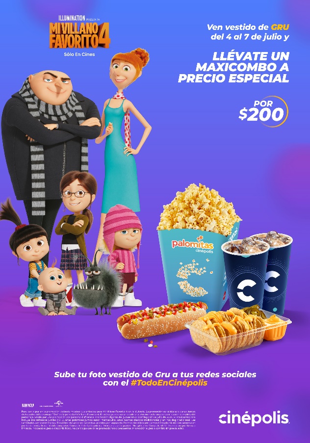 Cine: TODO LO QUE CINÉPOLIS TRAE PARA TI CON MI VILLANO FAVORITO&nbsp;4