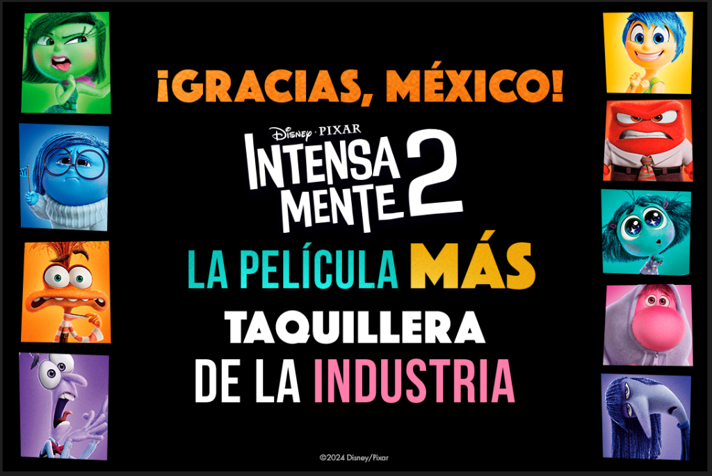 Noticias: INTENSA-MENTE 2 ROMPE RÉCORD DE TAQUILLA