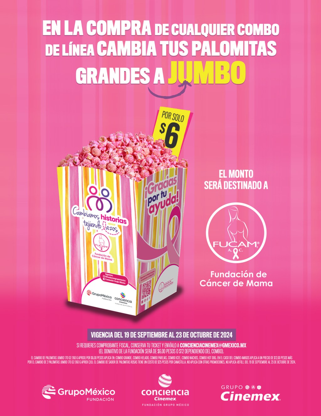 Noticias: ¡CINEMEX ROSA CONTRA EL CÁNCER DE&nbsp;MAMA!