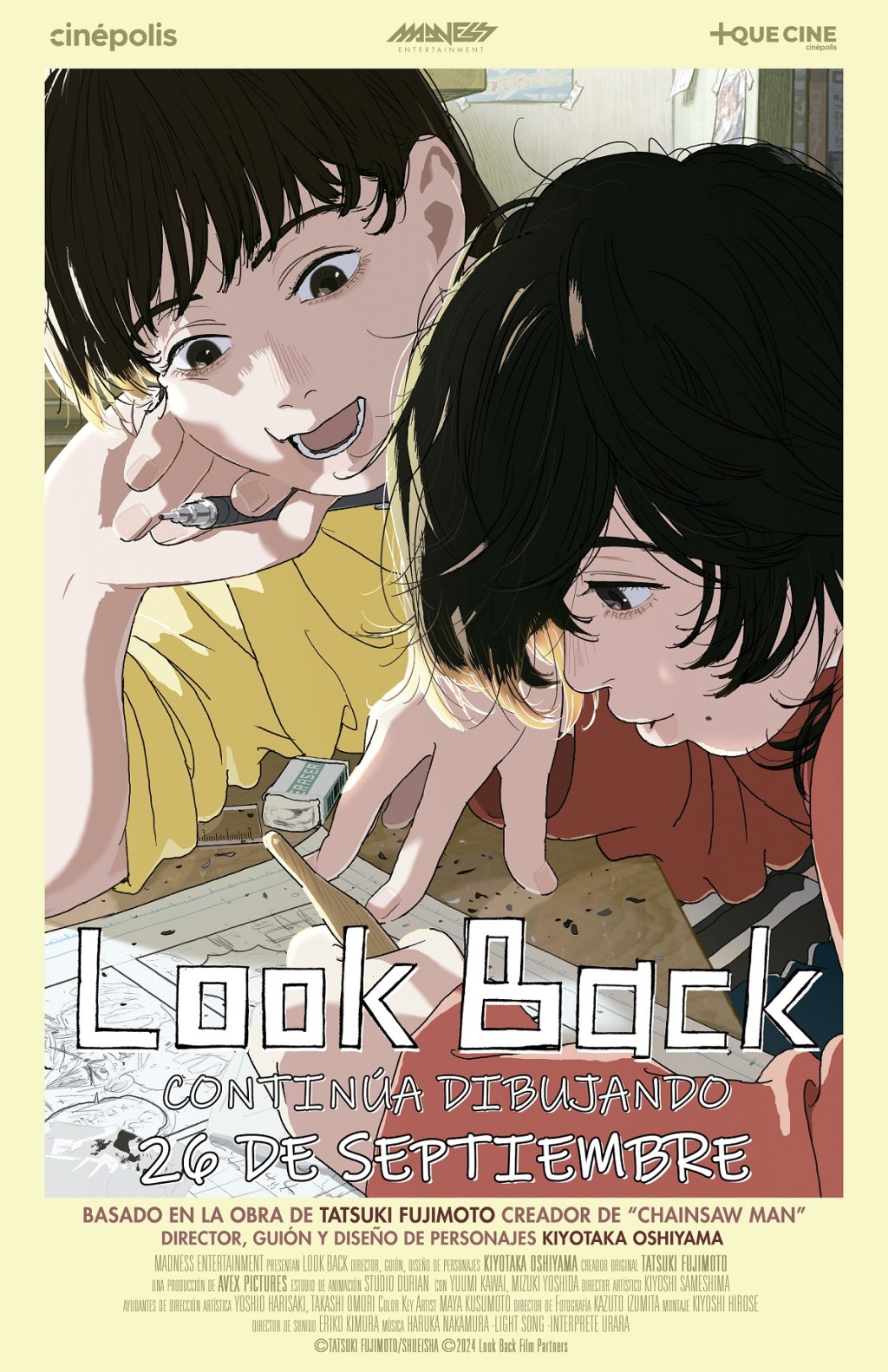 Cine: LOOK BACK UN ANIME CAUTIVADOR QUE LLEGA CON CINÉPOLIS +QUE&nbsp;CINE