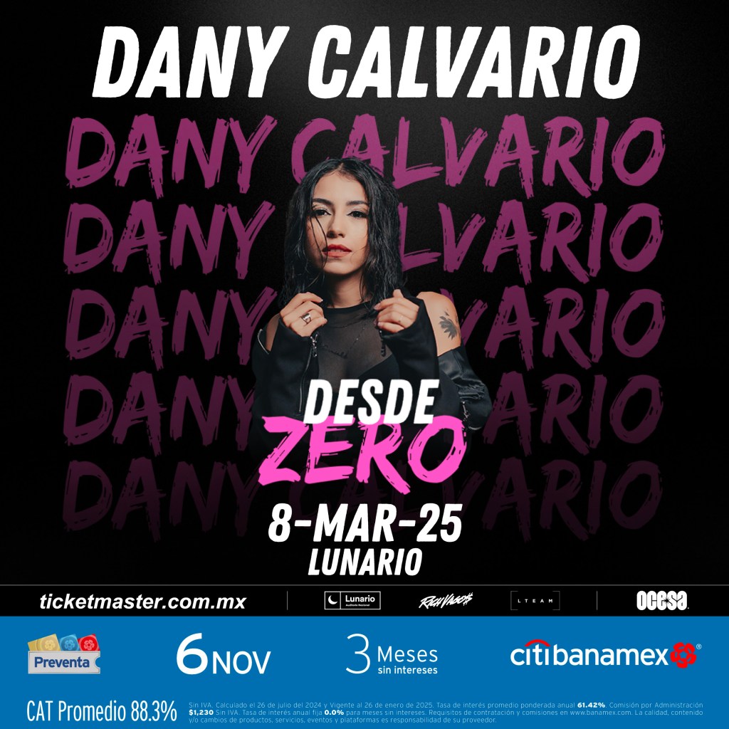 Música: DANY CALVARIO UNA NOCHE PARA ENAMORARSE DE SU MÚSICA EN LA&nbsp;CDMX