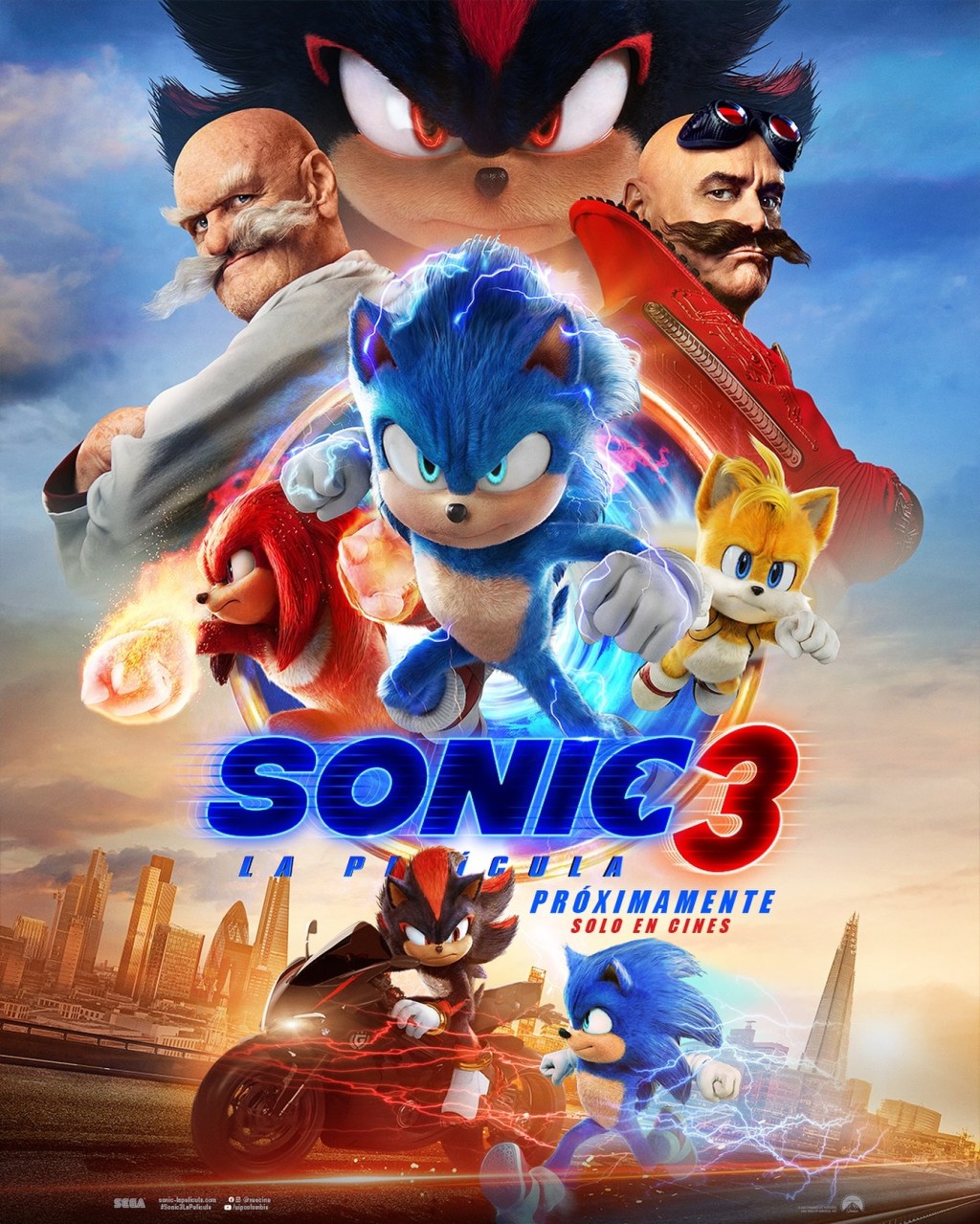 Cine: SONIC 3 LA PELÍCULA NUEVO PÓSTER DISPONIBLE&nbsp;AHORA
