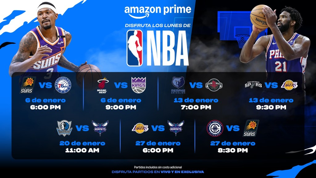 Deportes: ESTOS SON LOS PARTIDOS DE LA NBA QUE LLEGAN A PRIME VIDEO EN&nbsp;ENERO