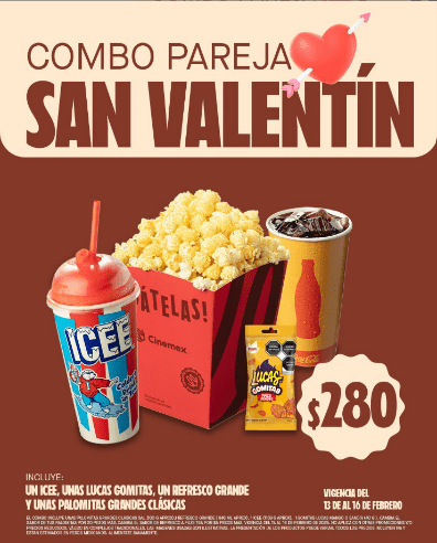 Noticias: PLANES PARA ENAMORARTE: SAN VALENTÍN SE VIVE EN CINEMEX, ALBOA Y ARENA
