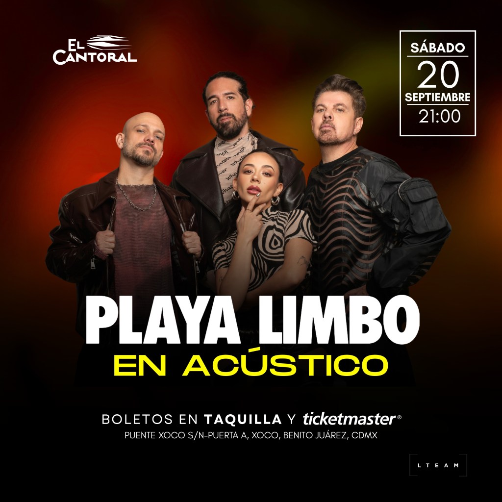 Música: PLAYA LIMBO EN CONCIERTO ACÚSTICO: UNA NOCHE ÍNTIMA EN EL&nbsp;CANTORAL