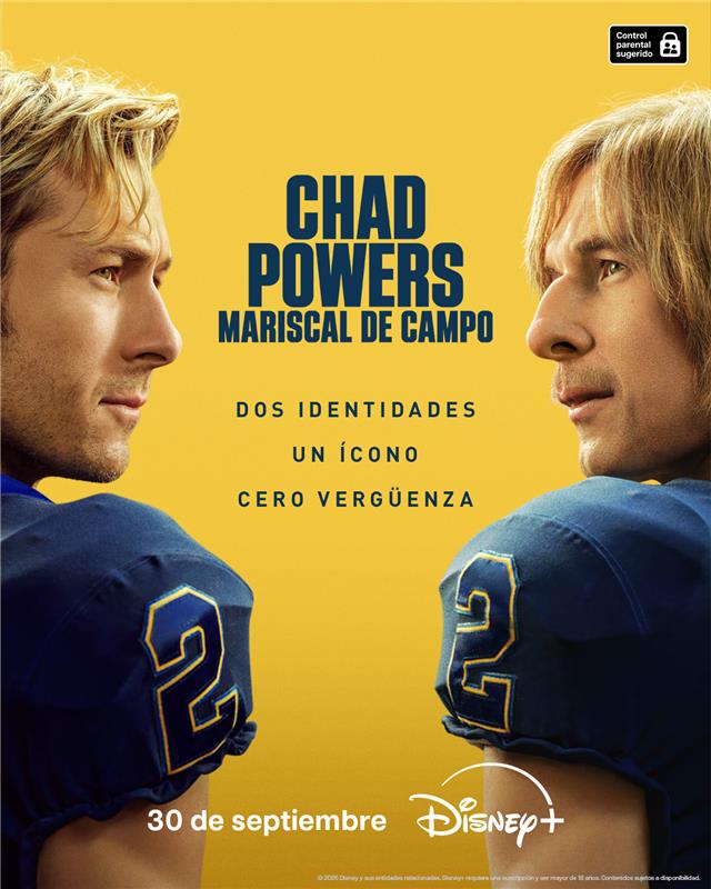 Series: ¡GLEN POWELL ES CHAD POWERS! DISNEY+ REVELA EL TRÁILER Y PÓSTER DE CHAD POWERS: MARISCAL DE CAMPO, LA NUEVA SERIE DE COMEDIA ORIGINAL QUE ESTRENA EL 30 DE SEPTIEMBRE EXCLUSIVAMENTE EN&nbsp;DISNEY+