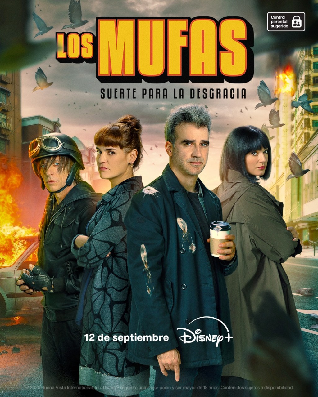 Noticias: EL 12 DE SEPTIEMBRE ESTRENA EN DISNEY+ LA NUEVA SERIE DE COMEDIA NEGRA LOS MUFAS: SUERTE PARA LA&nbsp;DESGRACIA