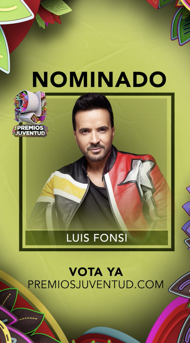 Música: EL ARTISTA INTERNACIONAL LUIS FONSI ES NOMINADO A PREMIOS JUVENTUD 2025 EN TRES CATEGORÍAS
