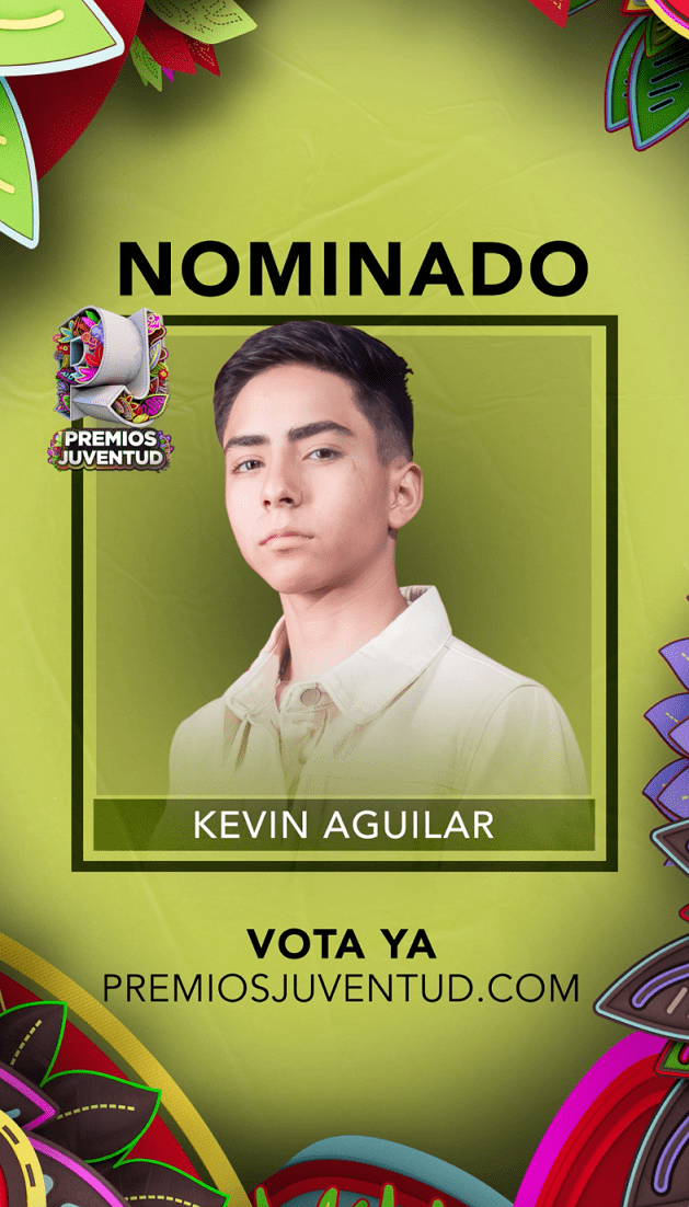 Música: KEVIN AGUILAR NOMINADO EN LOS PREMIOS JUVENTUD 2025