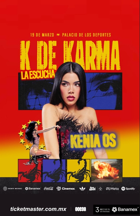 Música: KENIA OS CELBRA DEL SOLD OUT DE «K KARMA: LA ESCUCHA» Y SORPRENDE A SUS FANS CON TRES EDICIONES ESPECIALES EN VINILO CON ACCESO AL&nbsp;EVENTO