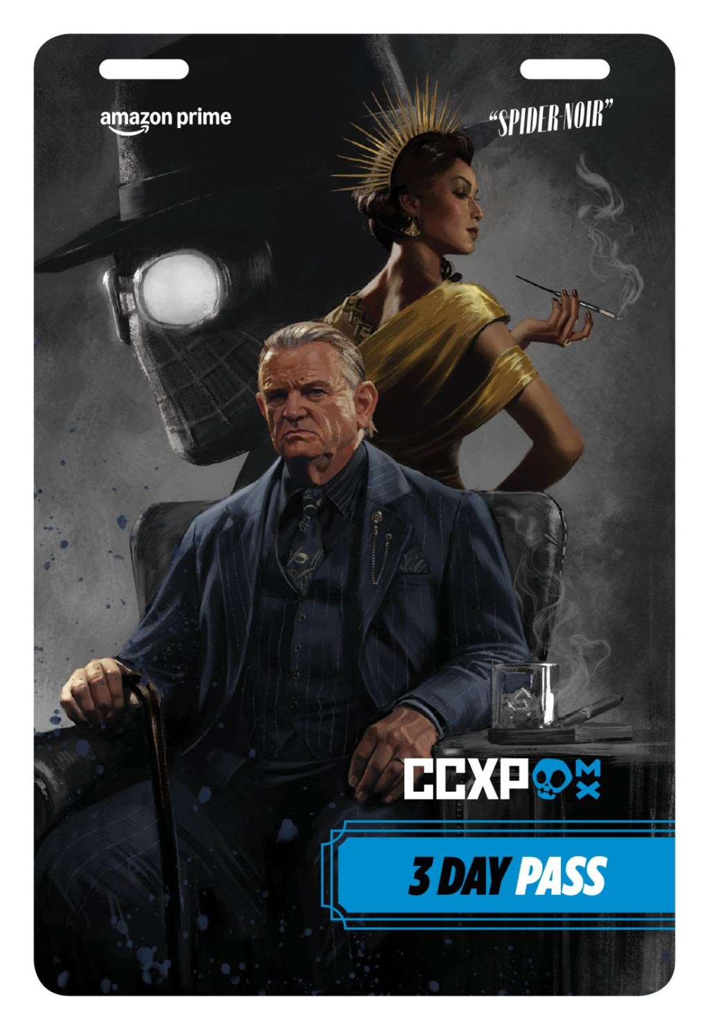 Noticias: SPIDER-NOIR SE APODERA DE LA CCXPMX26: PRIME VIDEO PRESENTA LOS BADGES OFICIALES DE LA EDICIÓN&nbsp;2026
